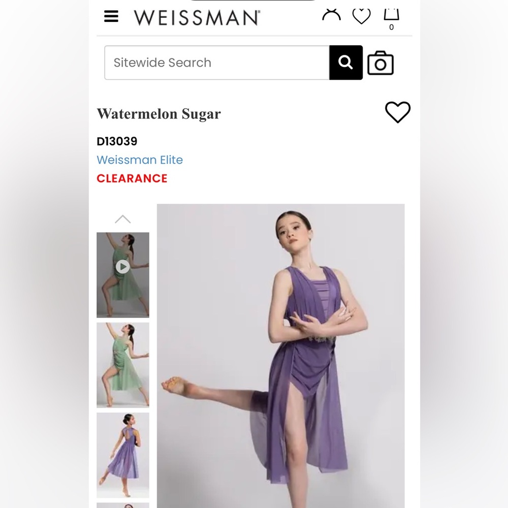 Weissman Asymmetrical Dress in Purple